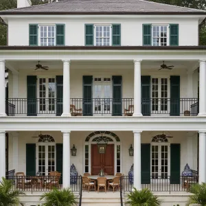 Shuttered Portico Terrace House