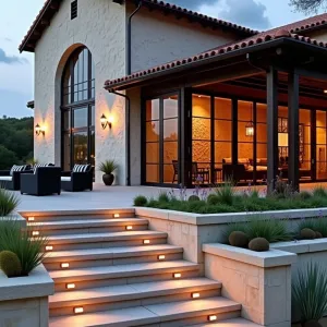 Stairway to Tuscan Elegance
