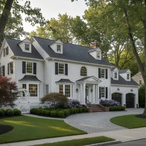 White Gable Portico Classic