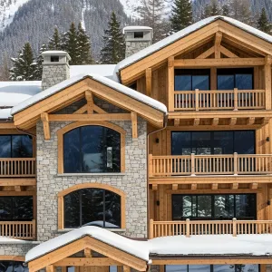 Charming Chalet Amidst Winter Majesty