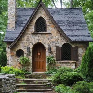 Preview of Fairy Tale Stone Cottage with Enchanting Entry