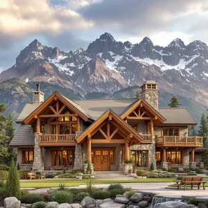 Mountain Majesty Meets Rustic Retreat