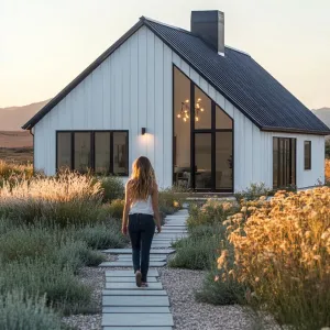 Sunset Serenity at the Modern Homestead