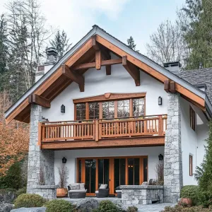 Rustic Repose with Timbered Touches