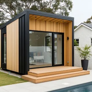 Tiny Poolside Gem with a Modern Edge