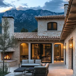 Outdoor Stone Fireplaces