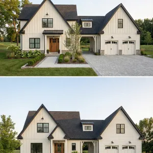 Modern Farmhouse With Breezeway Garage