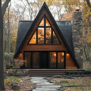 A-Framed Fantasia: Cozy Wooded Delight