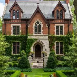 Gothic Gem Nestled in Greenery