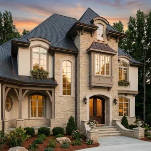 Elegant Towered French Country Manor