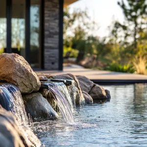 Natural Rock Waterfall