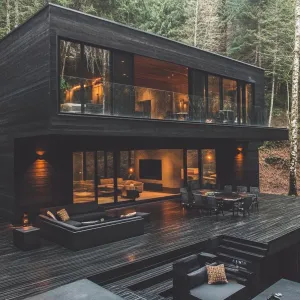 Chic Timber Haven in the Woods