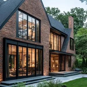 Brick Beauty on a Suburban Canvas