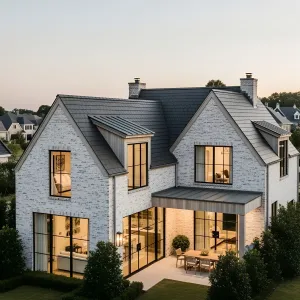 Whimsical Brick Wonderland with a Modern Twist