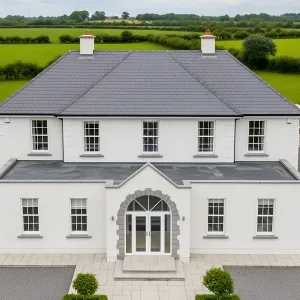 Whitewashed Elegance in the Irish Countryside
