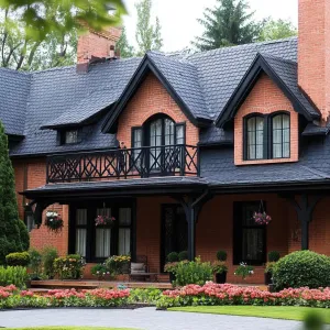 Quaint Brick Abode with Gothic Flair