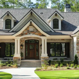 Storybook Stone Residence with Verdant Views