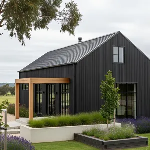 Sleek Serenity: A Stylish Farmhouse Retreat