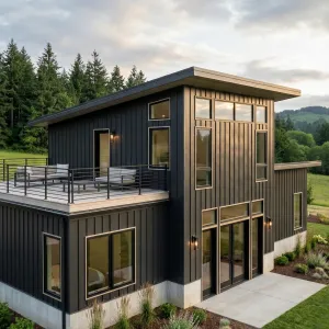 Sleek Hillside Barndo With Sunset Terrace