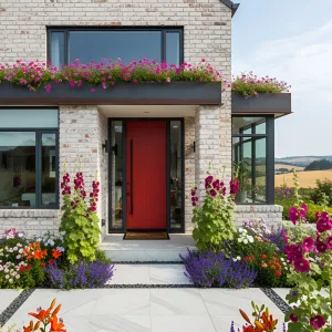 Brick Beauty with Floral Flair