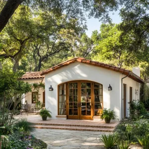 Sun-Dappled Spanish Charm in the Garden