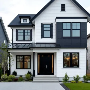Preview of Crisp Contrast: Ivory Structure with Onyx Accents