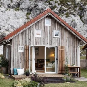 A Wooden Wonder Nestled in Nordic Nature