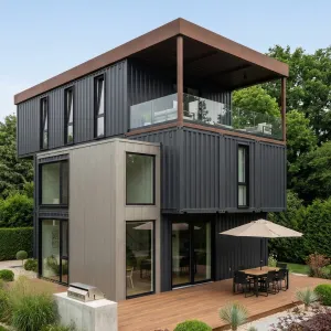 Terraced Sky Deck Container Residence