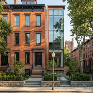 Glass Garden Wing On Brick Rowhouse