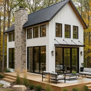 Charming Cabin with a Tall Tower of Stone