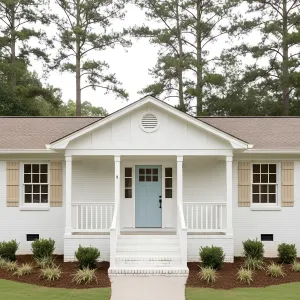 Powder Blue Welcome Cottage Ranch