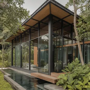 Glass Forest Retreat: The Tranquil Temple