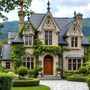 Quirky Abode with Leafy Embrace
