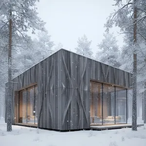 Snowstill Grove Glass Cabin