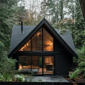 Charming A-Frame Cabin Nestled in the Woods