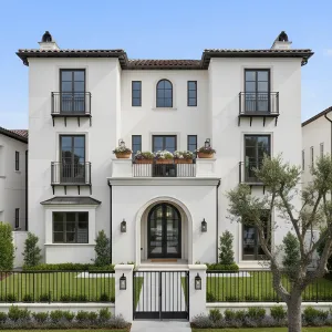 Ivory Loggia With Wrought-Iron Juliettes