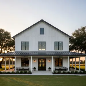 Rustic Refined: Barnhouse with a Porch Embrace