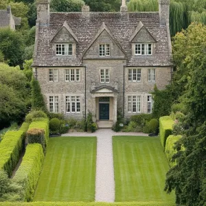 Splendid Stone Manor With Verdant Expanse