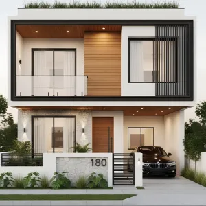 Garden-Edge Frame House
