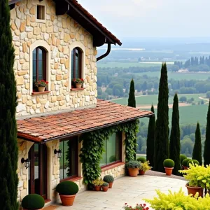 Tuscan Puzzle of Petals and Pavers