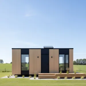 Modern Minimalist Marvel in the Meadow