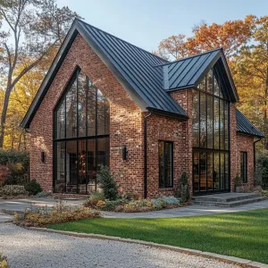 Brick Beauty Under a Playful Sun