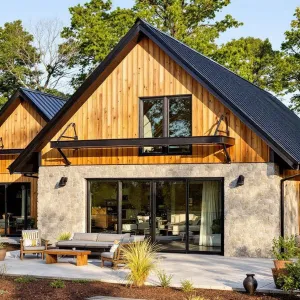 Barnwood Delight Under the Oak Canopy