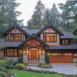 Timber Haven Among Evergreen Giants