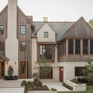 Rustic Elegance: Timber and Stone Harmony
