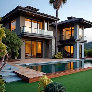 Moonlit Manor of Tropical Charm