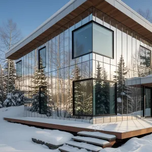 Doppelgänger Dwelling: Snowy Reflection Oasis