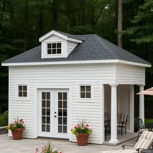 A Delightful Poolside Den