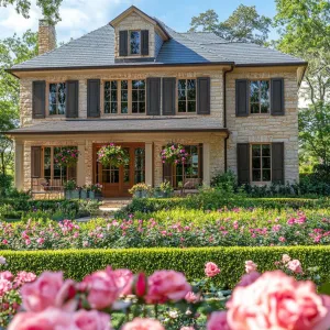 Charming Stone Retreat Amid Blossoms