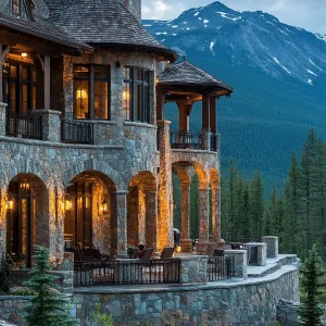 Dreamy Mountain Castle